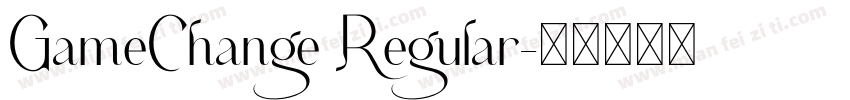 GameChange Regular字体转换